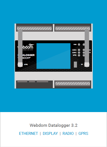 Webdom Datalogger 3.0 - Disponible en 3 modelos